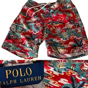 Polo Ralph Lauren Men’s Aloha Hawaiian Swim Trunks size Large